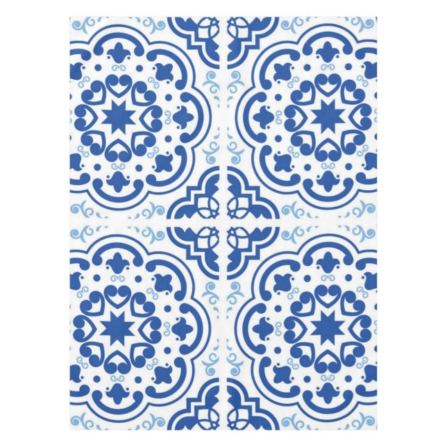 Ceramic tiles pattern tablecloth (Front)