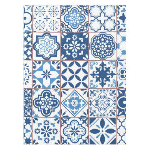 Ceramic tiles pattern tablecloth