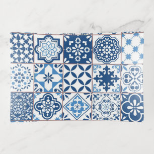 Ceramic tiles pattern trinket tray