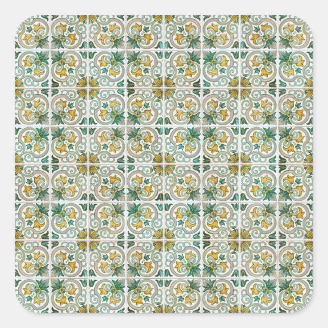 Ceramic tiles square sticker (Front)