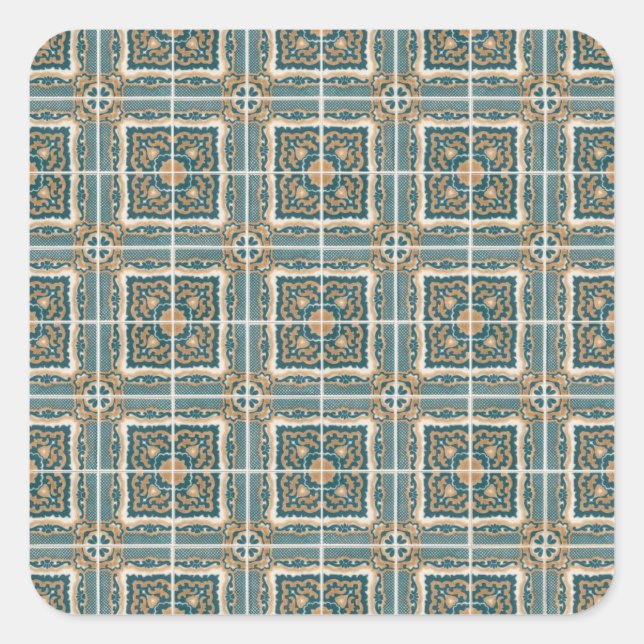 Ceramic tiles square sticker (Front)