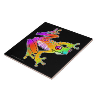 CERAMIC TILES, TRIVETS - FROG POP ART