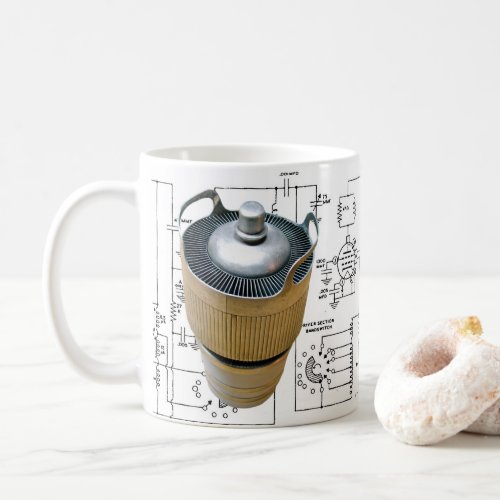 Ceramic Transmitting Tube Schematic Coffee Mug