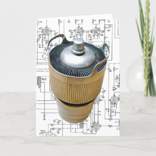Ceramic Transmitting Tube Schematic Holiday Card