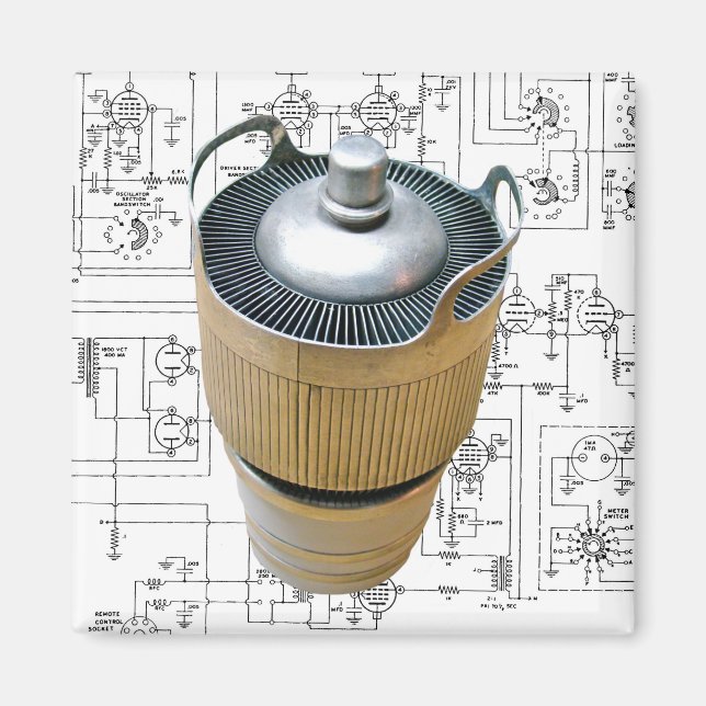 Ceramic Transmitting Tube Schematic Magnet (Front)