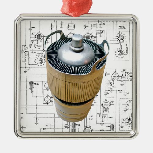 Ceramic Transmitting Tube Schematic Metal Ornament