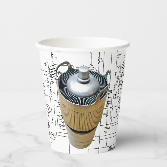 Ceramic Transmitting Tube Schematic Paper Cups (Front)