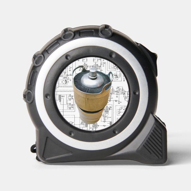 Ceramic Transmitting Tube Schematic Tape Measure (Front)