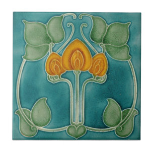 Ceramic Wall Tiles - Traditional Art Nouveau Tile
