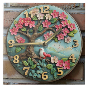 ceramice wall clock ceramic tile