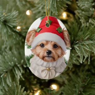 Ceramics Ornaments Best Dog Personalized Christmas