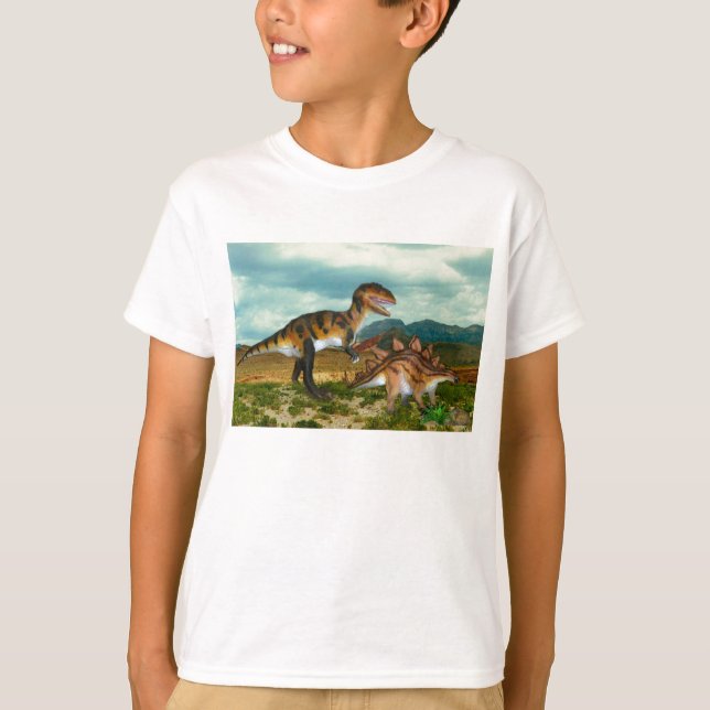 Ceratosaurus and Stegosaurus tee shirt (Front)