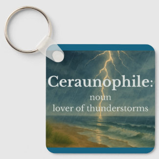 Ceraunophile Magnet-Lover of Thunderstorms Keychain