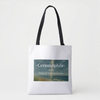 Ceraunophile Magnet-Lover of Thunderstorms Tote Bag