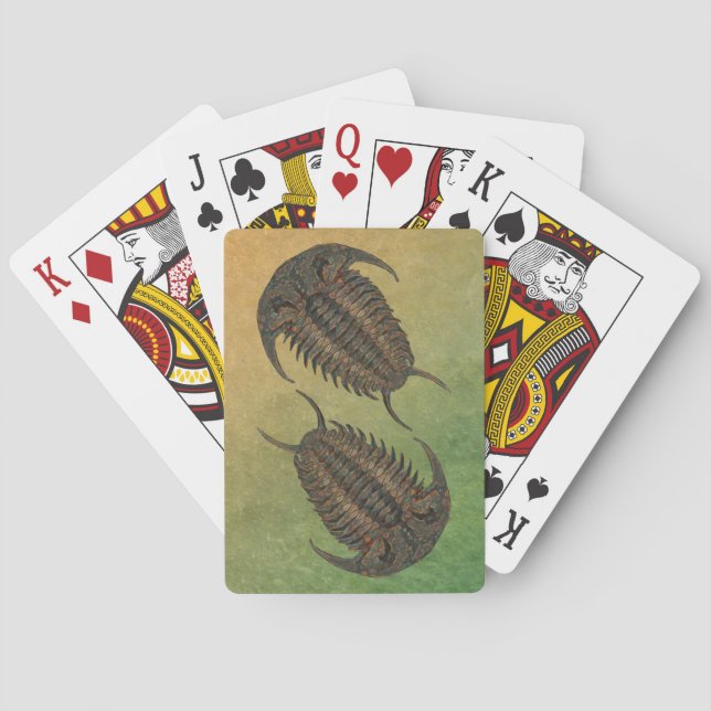 Ceraurus Fossil Trilobite Poker Cards (Back)