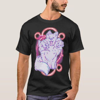 Cerberus 3 Headed Dog Kawaii Pastel Goth Cute T-Shirt