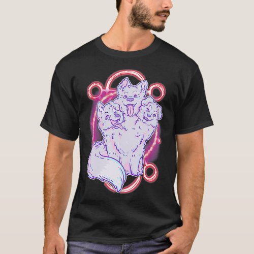 Cerberus 3 Headed Dog  Kawaii Pastel Goth Cute T_Shirt
