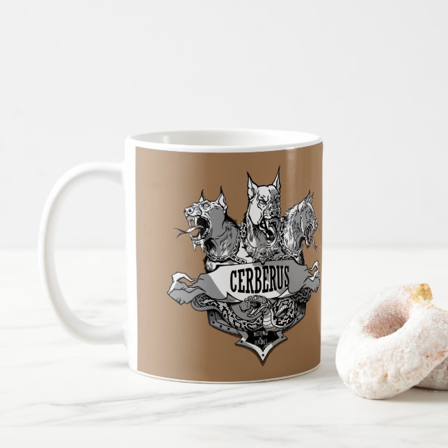 Cerberus and Snake Coffee Mug (With Donut)