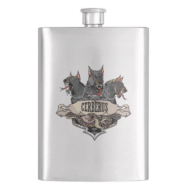 Cerberus ans Snake Flask (Front)