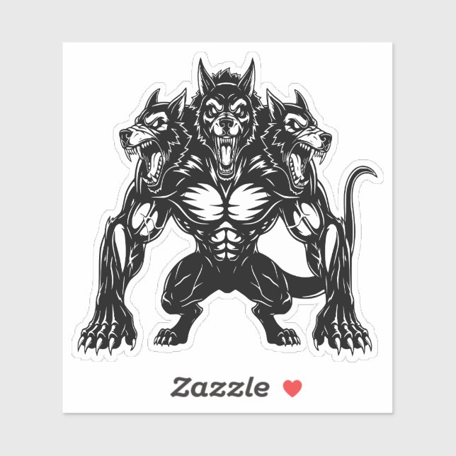 Cerberus Dogs  Sticker (Sheet)
