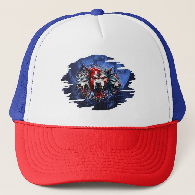 Cerberus Wolves — Savage Triple Fury - Wolfeboro - Trucker Hat (Front)