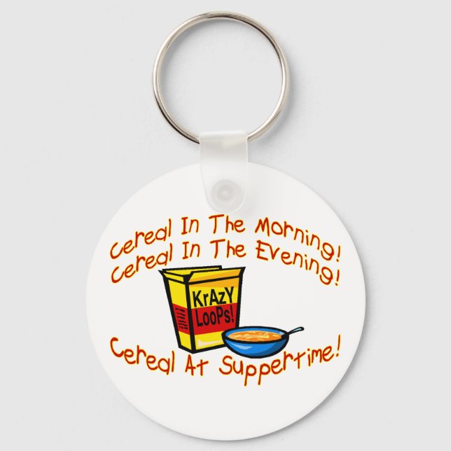 Cereal All The Time Keychain (Front)