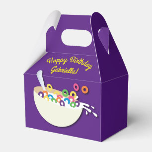 Cereal Bowl Kids Sleepover Birthday Party Cute Favor Boxes