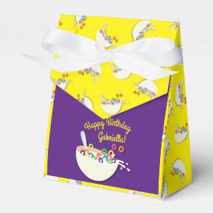 Cereal Bowl Kids Sleepover Birthday Party Cute Favor Boxes