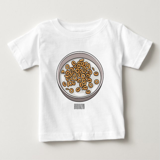 Cereal cartoon illustration  baby T-Shirt (Front)