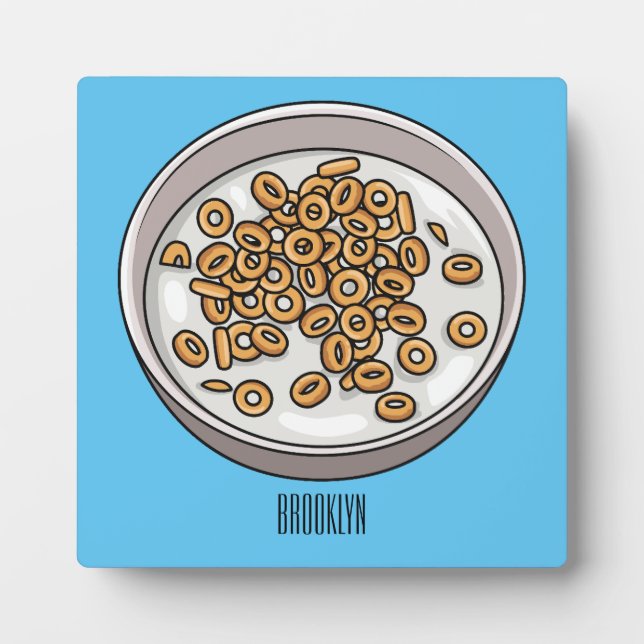 Cereal cartoon illustration  plaque (Front)