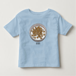 Cereal cartoon illustration toddler t-shirt