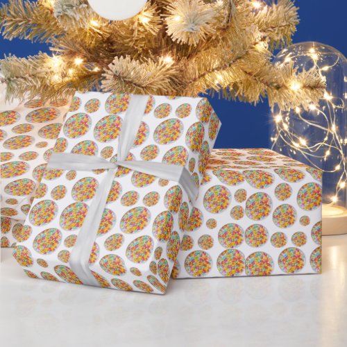 Cereal fruit pattern wrapping paper