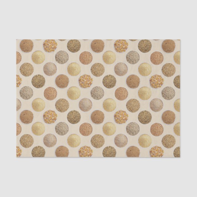 Cereal Grains Harvest Spots Tissue Paper (Front)