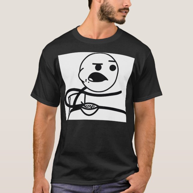 Cereal Guy Black T-Shirt (Front)