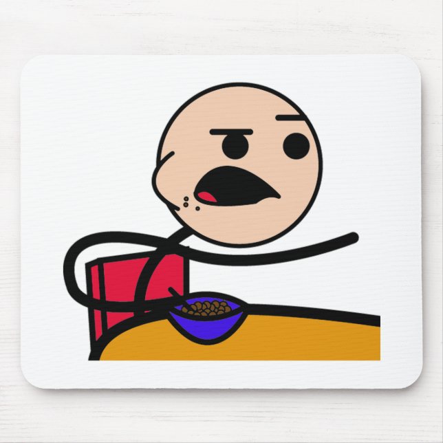 Cereal Guy in Color! Mouse Pad (Front)