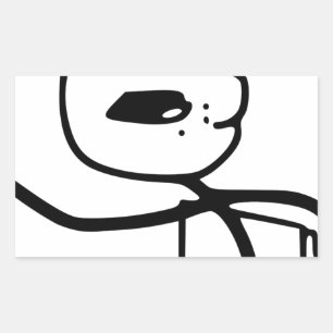 Cereal Guy Meme Rectangular Sticker