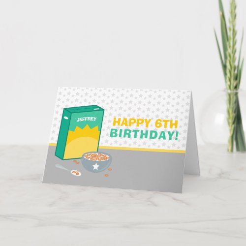 Cereal Happy Birthday Card