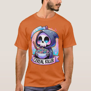 Cereal Killer Breakfast Cereal Bowl Cereals Skull T-Shirt