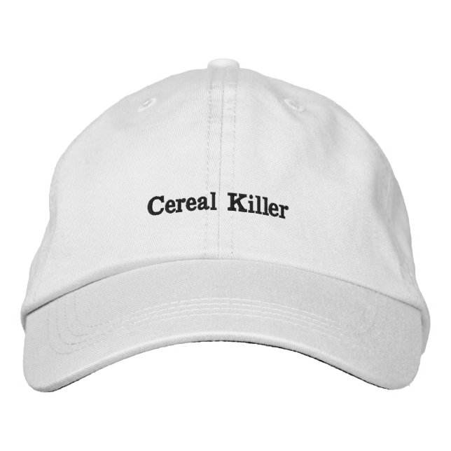 "Cereal killer" Embroidered Baseball Cap (Front)