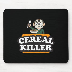 Cereal Killer Food Pun Humor Costume Fun Halloween Mouse Pad