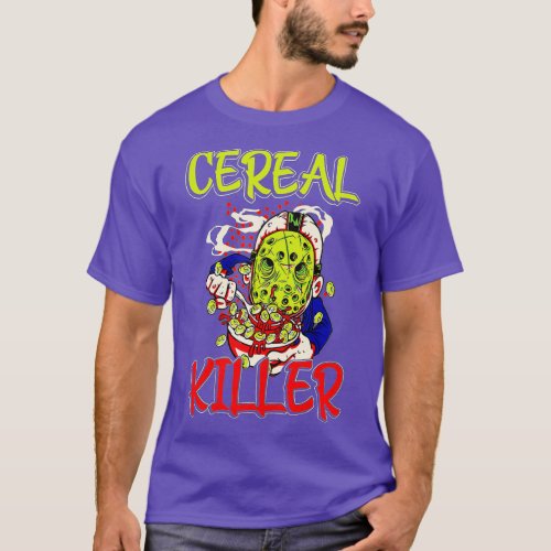 Cereal Killer Food Pun Humor Costume Funny Hallowe T_Shirt