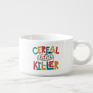 Cereal Badge Reel Cute Bowl of Cereal Breakfast Cereal Killer