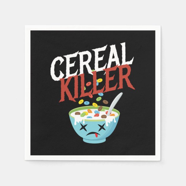 Cereal Killer Halloween Costume Monster Napkins (Front)