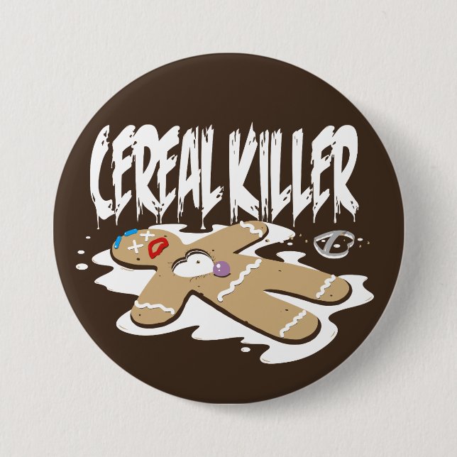 Cereal Killer Pinback Button (Front)