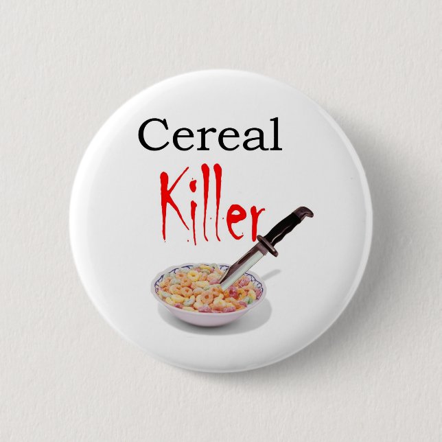Cereal Killer Pinback Button (Front)