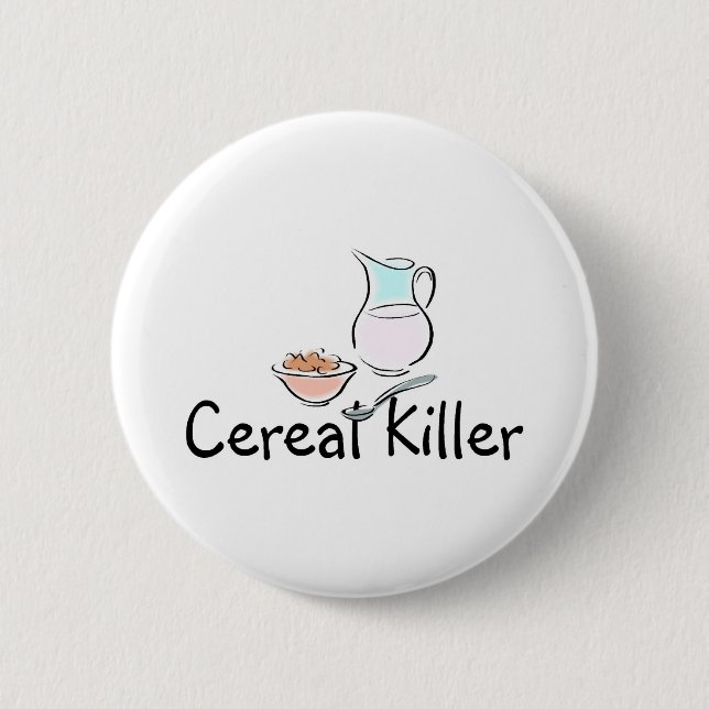 Cereal Killer Pinback Button (Front)