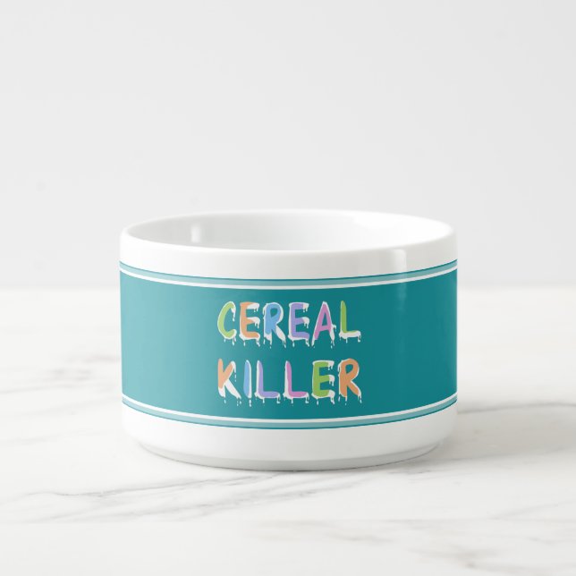 Cereal Killer Pun Cereal Bowl (Center)
