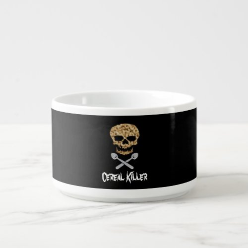 Cereal Killer Skull and Cross Spoons Bowl