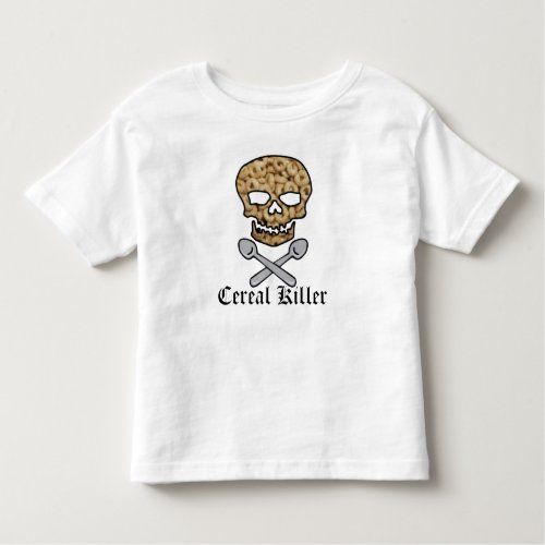 Cereal Killer Skull and Cross Spoons Toddler T_shirt