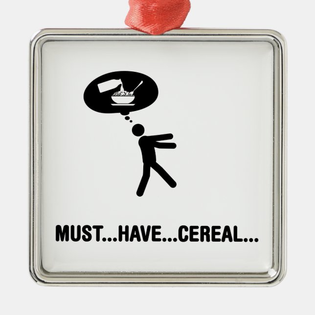 Cereal Lover Metal Ornament (Front)